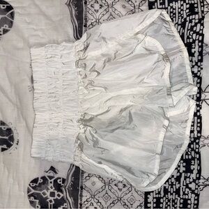 Free People movement shorts white